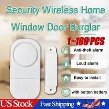 Wireless Home Window Door Burglar Security Alarm System Magnetic Sensor lot