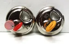 TWO SECURITY LOCKS, EXCELLENT CONDITION, KEYED SEPARATELY