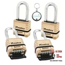 1175DLH 2-1/4in (57mm) Wide ProSeries Brass Resettable Combination Padlock, 4