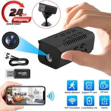 Mini Wireless Record Camera WiFi IP Home Security DVR Motion Detection USB 1080P