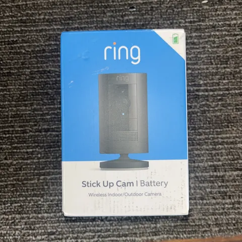 Ring Stick Up Cam Battery - Indoor/Outdoor Smart Security Camera, Black New*