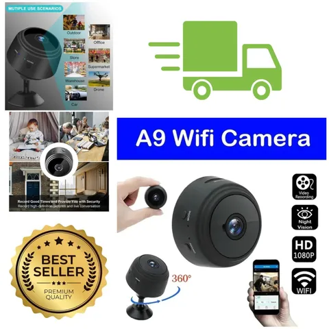 A9 GEMODI Mini WiFi Security Camera 1080p Baby Pet Monitor