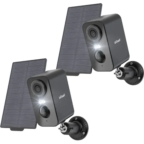 ieGeek Outdoor Wireless Solar Security Camera 2K Home WIFi Battery CCTV System