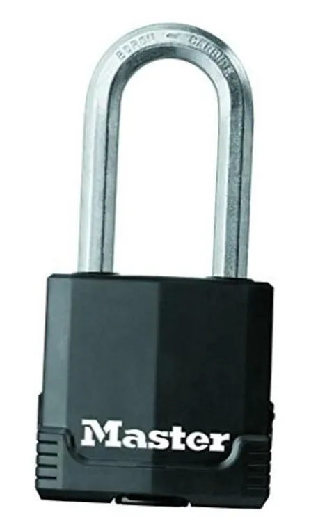 Master Lock Padlock, Covered Laminated Steel Lock, 1-7/8 in. Wide, 1115DLHIM