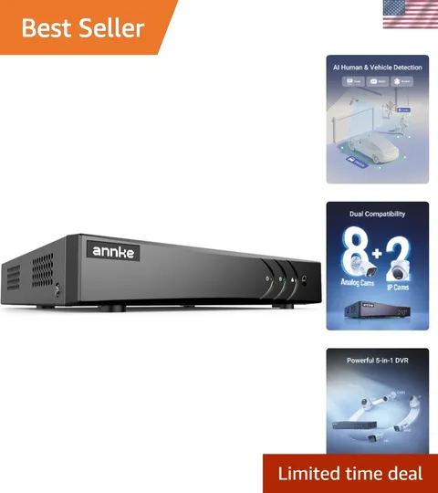 8 Channel 3K Lite H.265+ Security DVR Recorder, Hybrid 5-in-1, NO HDD | CCTV ...