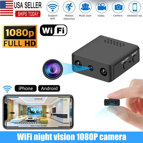 1080P Mini Camera WiFi HD IP Night Vision Camcorder Home Security Cam DVR 32GB