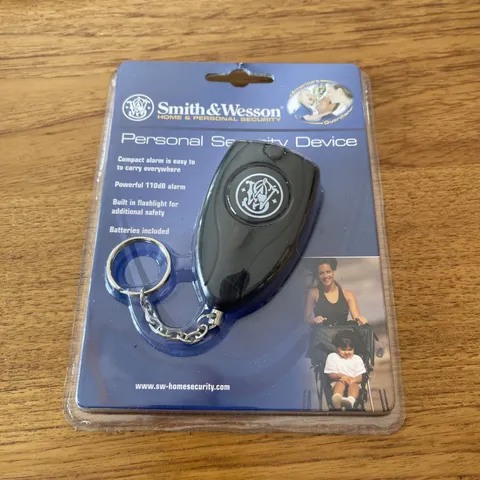 Smith & Wesson Personal Security Alarm, Flashlight, sealed package.