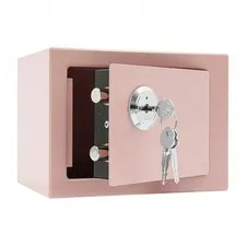 Steel Security Safe Box Digital Keypad Lock Key Override Home Office Cash Pink