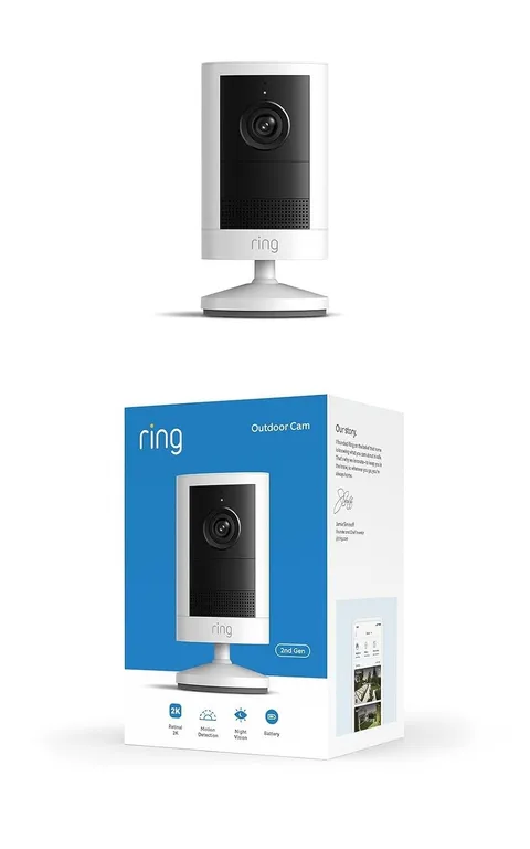 Ring Outdoor Cam 2K (newest model) Battery or Wall Plug-in