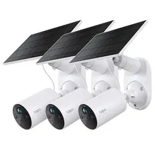 SolarCam 1080p Outdoor Wireless Security Camera, Battery Power with Solar, Pe...