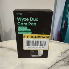 Wyze Duo Cam Pan Wired Dual Pan Tilt Color Night Vision Camera New Sealed