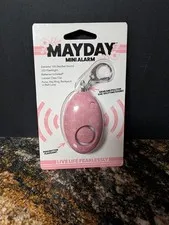 Mayday Mini Floral pink Defense Keychain  Alarm Emergency Keyring NEW In Pack