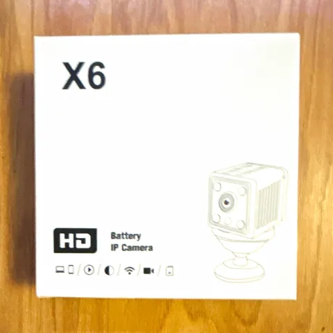 X6 HD Battery Wireless Wi-Fi IP/Network Cube Camera, 1 Camera Included