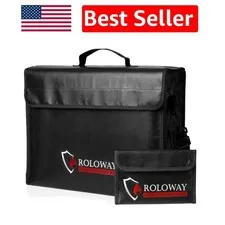 Jumbo 17x12 Fireproof and Water-Resistant Bag - Perfect for Document Protection