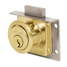 Hermex CM-24L Furniture lock, model 24, brass