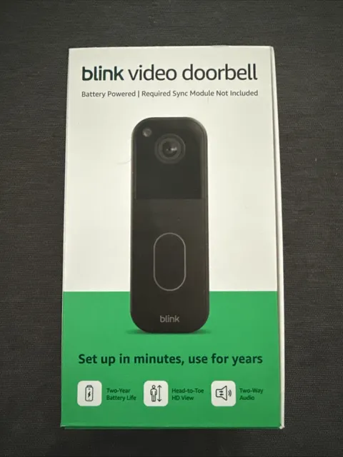 Blink Video Doorbell Head-to-Toe Battery Powered Smart WiFi Camera Alexa