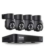 1080P Home Security Camera System Outdoor Indoor, 8CH 5MP-Lite CCTV DVR, 4 x ...
