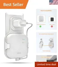 Protective Outlet Mount for Blink Sync Module XR - Secure, White ABS Design