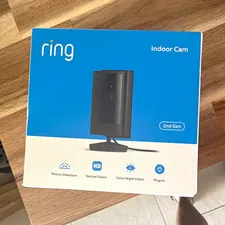 Ring Indoor Cam (2nd Gen) 1080p Wi-Fi Plug-In Black, Motion, Night Vision