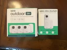 Brand New Blink Outdoor 2K+ 3-Camera System + Blink Video Doorbell White