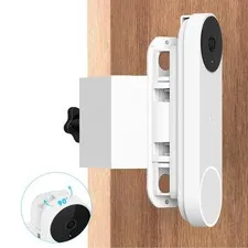 Anti-Theft Adjustable Mount for Google Nest Doorbell (Battery), No Drill Moun...