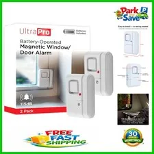 Compact 2 Pack Window/Door Alarms with 120dB Alert - Simple Security Upgrade