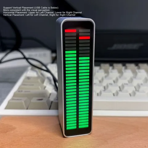 NEW LED Music Rhythm Light Bar Stereo Level Indicator Sound Control Or Audible