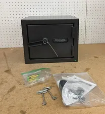SANCTUARY Diamond 0.79 cu.ft. Fireproof Waterproof Safe Biometric Lock Dark Gray