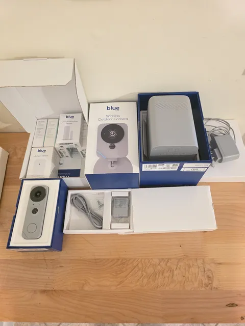 ADT Security Kit -Security System, Two Cameras, Hub, Window And Door Sensors