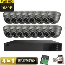 16CH 1080P DVR Sony CMOS 4-in-1 960H 960H 2.6MP Varifocal Security Camera 76hg2