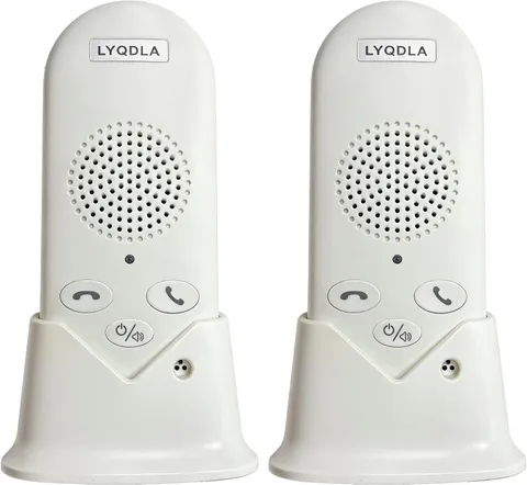 Wireless 2-Way Intercom System 2 Pack Home Office Long Range 1600ft Hands-Free