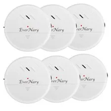 EverNary Window Vibration Alarm,6Pack 125dB Loud Ultra-Slim Anti-Theft Alarm ...