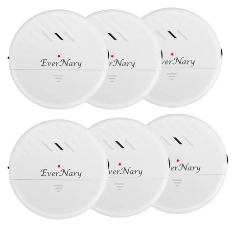 EverNary Window Vibration Alarm,6Pack 125dB Loud Ultra-Slim Anti-Theft Alarm ...