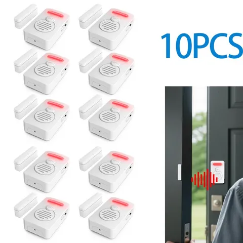 Refrigerator Alarm Alert Magnetic Sensor Wireless Door Window Voice Reminder ×10