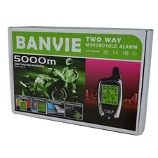 Banvie 2 Way Motorcycle Security Alarm System Remote Engine Start