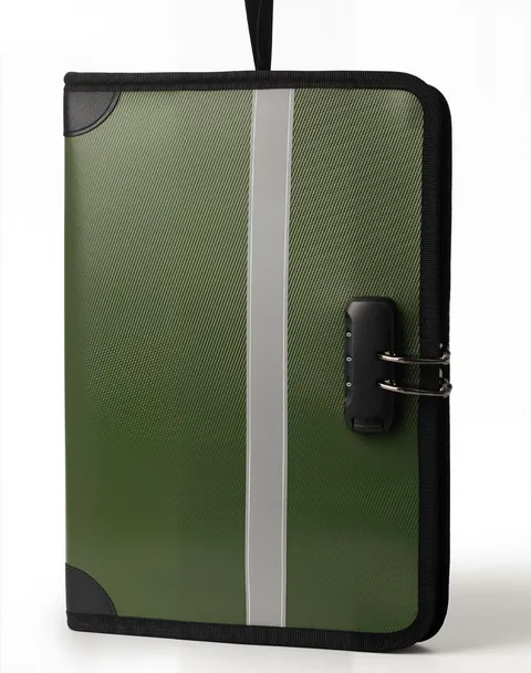 Fireproof Document Holder With Lock Reflective Strip Waterproof Pouch Bag