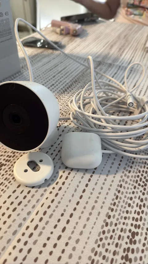 Google Nest Cam Indoor Wired 2nd Generation 1080p Security Camera White
