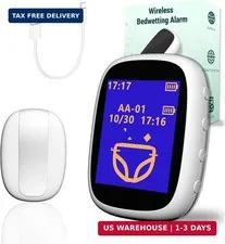 Wireless Bedwetting Alarm for Boys and Girls USB-C Rechargeable, High Sensitivit