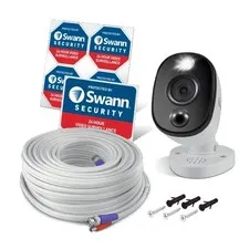 OEM Swann SWPRO-4KWLB 4K Bullet Security Camera Warning Light Siren DVR 5680 NEW