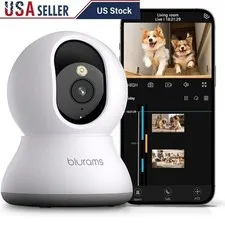 Pet Camera 2K 360° Indoor Security W/ Phone App 2-Way Audio Motion Tracking