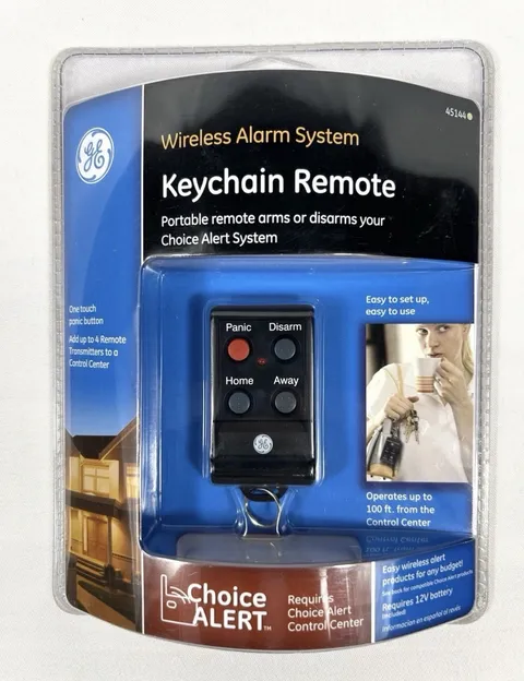 Wireless Alarm System Keychain Remote Home House GE Choice Alert Alarm New 45144