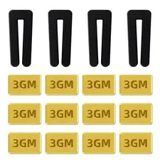 16PCS Universal Ceiling Fan Balancing Kit, 12Pcs 3G Self-Adhesive Metal Gold ...