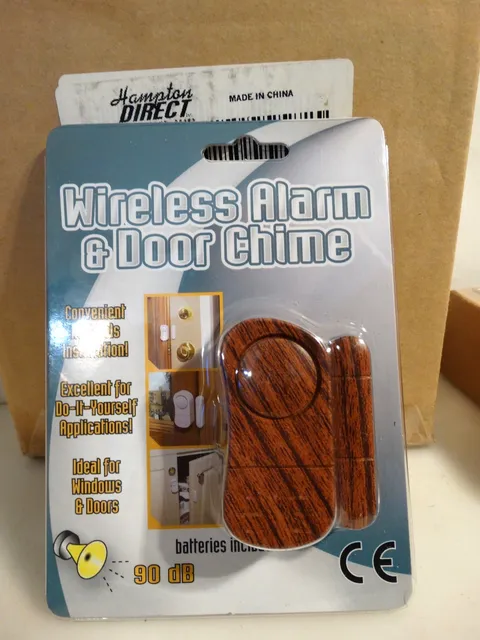 Wireless Home Security Alarm & Door Chime Battery operated 20975 90db Pack of 9