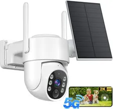2K Security Cameras Wireless Outdoor, 5G Wifi Cameras for Home Security, 360° PT