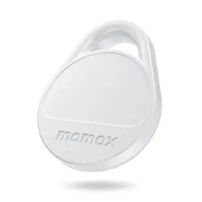 MOMAX Key Finder Luggage Tracker Smart Tag for Key, BR10 (White, 1 Pack) White