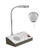 Retevis Dual-Way Counter Interphone RT-9908 Window Speaker Intercom System Slim
