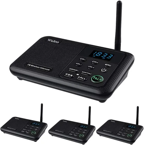 Intercoms Wireless for Home 1 Mile Range 22 Channel 100 Digital Code Display Scr