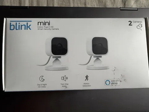 Blink Mini- Indoor Plug-In, 1080p, Smart Security Camera - Pack Of 2 Camera’s