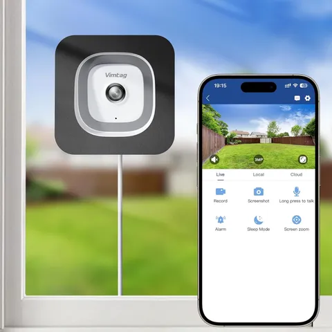 2K Window Camera, 2.4G & 5G Wifi Indoor Camera for Home Security, Color Night Vi