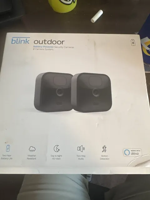 2 Blink Outdoor 2-Camera Battery Wireless Wi-Fi HD, Weatherproof, Motion, 2-Way